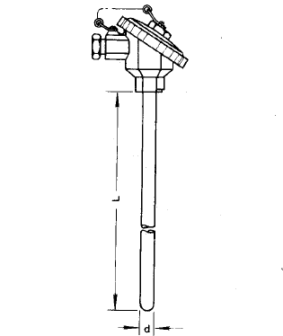 WZP-130無固定防水接線盒熱電阻安裝圖片