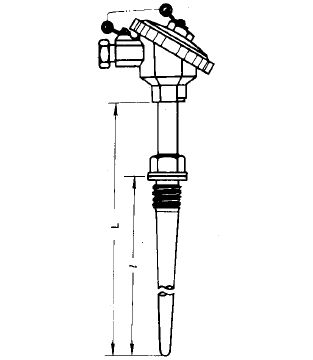 WZP-631固定螺紋錐形保護套管防水接線盒熱電阻安裝圖片 WZP-631固定螺紋錐形保護套管防水接線盒熱電阻安裝圖片
