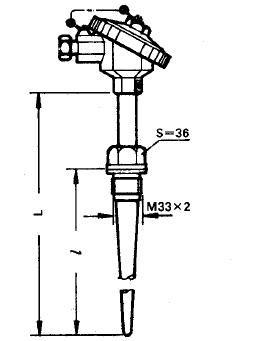 WZP-6312A固定螺紋錐形保護(hù)管引進(jìn)型熱電阻安裝圖片 WZP-6312A固定螺紋錐形保護(hù)管引進(jìn)型熱電阻安裝圖片