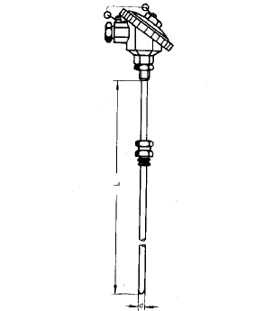 WZPK-336S活動卡套螺紋防水式鎧裝熱電阻安裝圖片 WZPK-336S活動卡套螺紋防水式鎧裝熱電阻安裝圖片