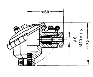 裝配式熱電偶防水式接線盒圖片及尺寸 裝配式熱電偶防水式接線盒圖片及尺寸