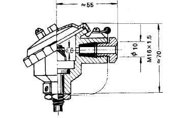 鎧裝熱電偶防水式接線盒圖片及尺寸 鎧裝熱電偶防水式接線盒圖片及尺寸