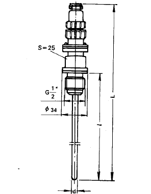 WZP-260固定螺紋插座式熱電阻安裝圖片 WZP-260固定螺紋插座式熱電阻安裝圖片