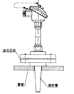 WZP-731法蘭套管式熱電阻安裝圖片 WZP-731法蘭套管式熱電阻安裝圖片