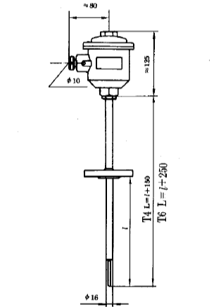 WRN-440A隔爆型本安型熱電偶安裝圖片 上海自動化儀表三廠