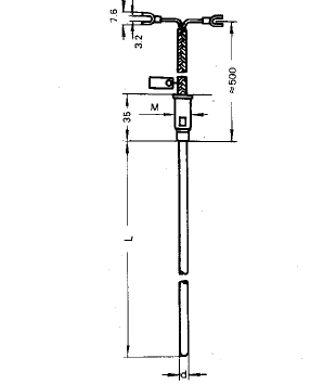 WREK2-192無固定導線式雙支鎧裝熱電偶安裝圖片